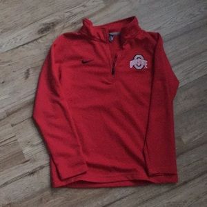 Nike drifit 3-quarter zip. Kids medium.